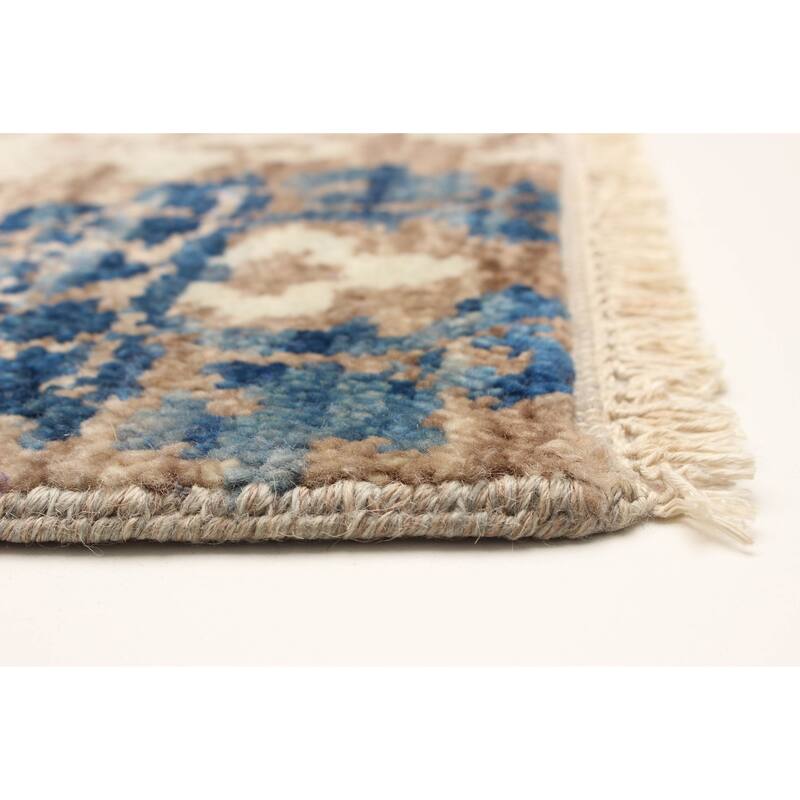 ECARPETGALLERY Hand-knotted Mystique Tan Wool Rug - 5'1 x 8'5