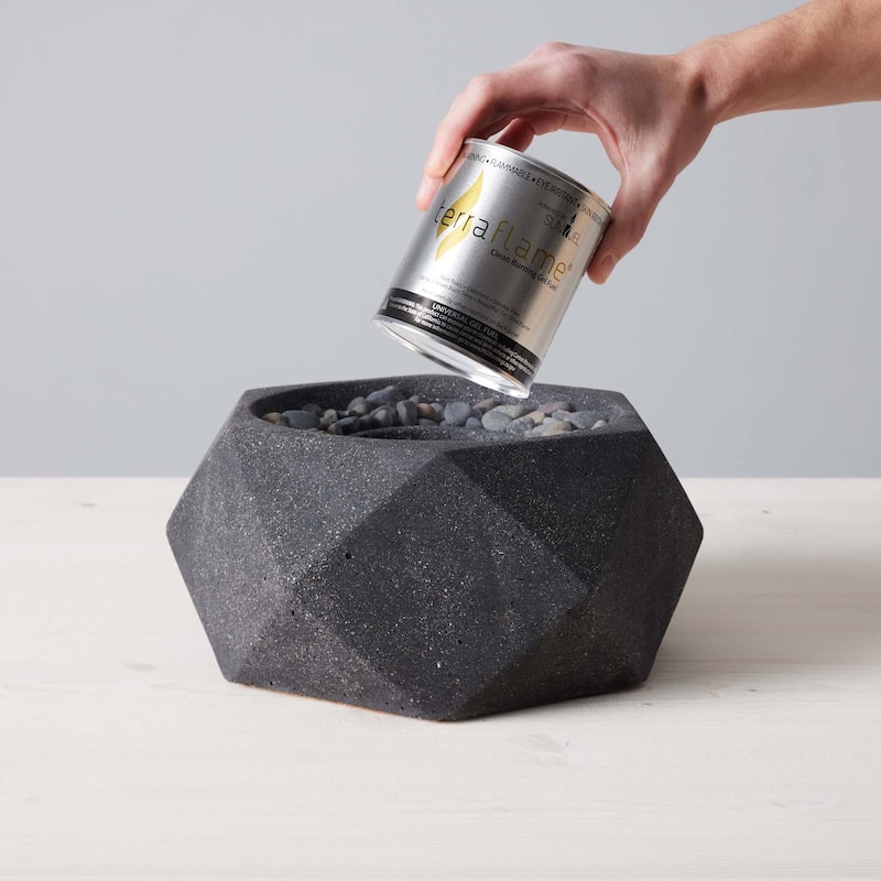 Geo Table Top Fire Bowl