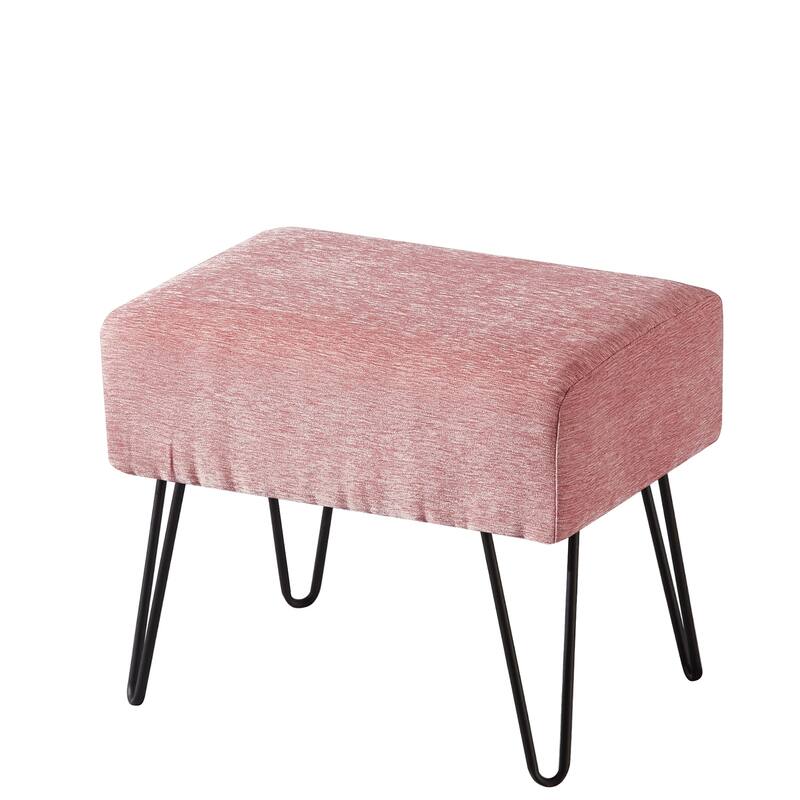 Jacquard Chenille Ottoman