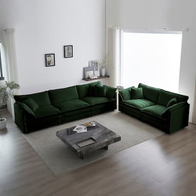 GDFStudio - Eldridson Chenille 2 Seater Sofa and 3 Seater Sofa Set
