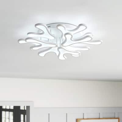 Creative Multi Branch Shape LED Semi Flush Mount Ceiling Lamp