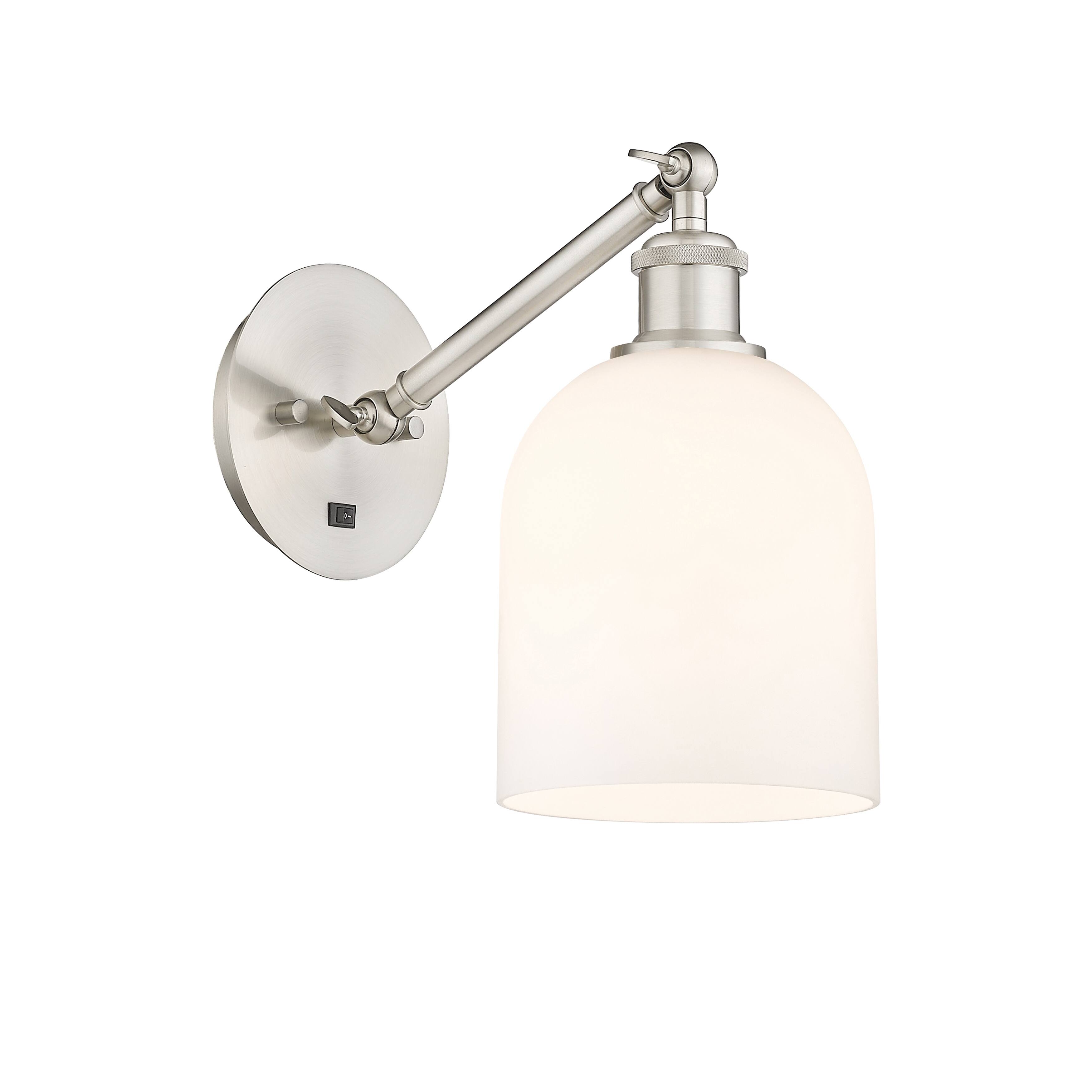 Option Gloss White Shade / Brushed Satin Nickel