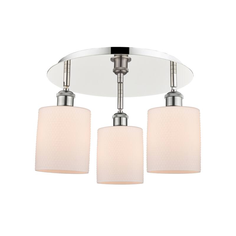 Innovations Lighting Cobbleskill - 3 Light 17" Flush Mount