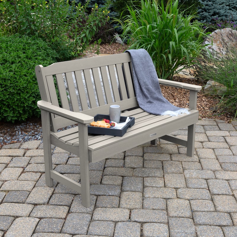 HIGHWOOD Lehigh 4-foot Eco-friendly Synthetic Wood Garden Bench