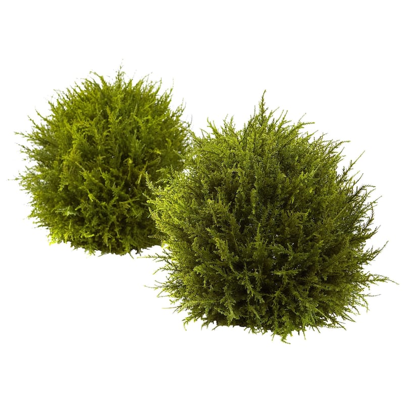 Artificial Sphere Decor 15" - Elegant Faux Greenery for Home Office - Maintenance Free Design - 1.17ft.