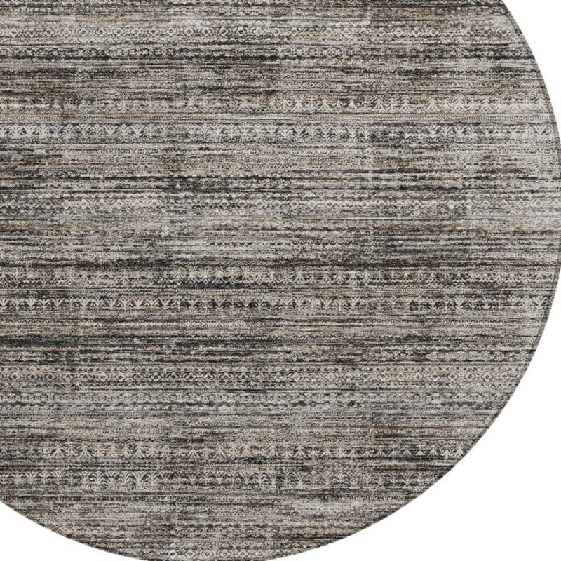 HomeRoots Striped Transitional Rectangle Outdoor Rug