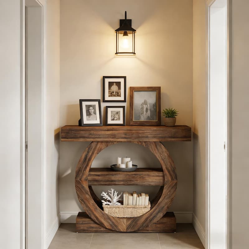 Hallway TV Organization,Side Table