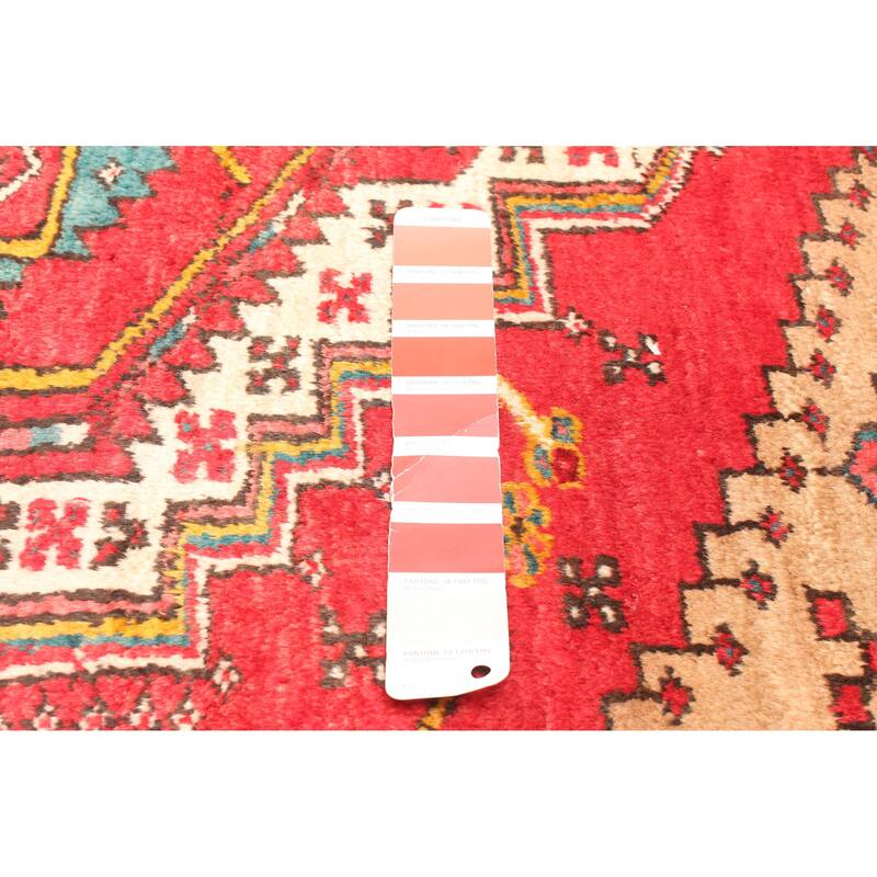 ECARPETGALLERY Hand-knotted Konya Anatolian Red Wool Rug - 3'10 x 11'6