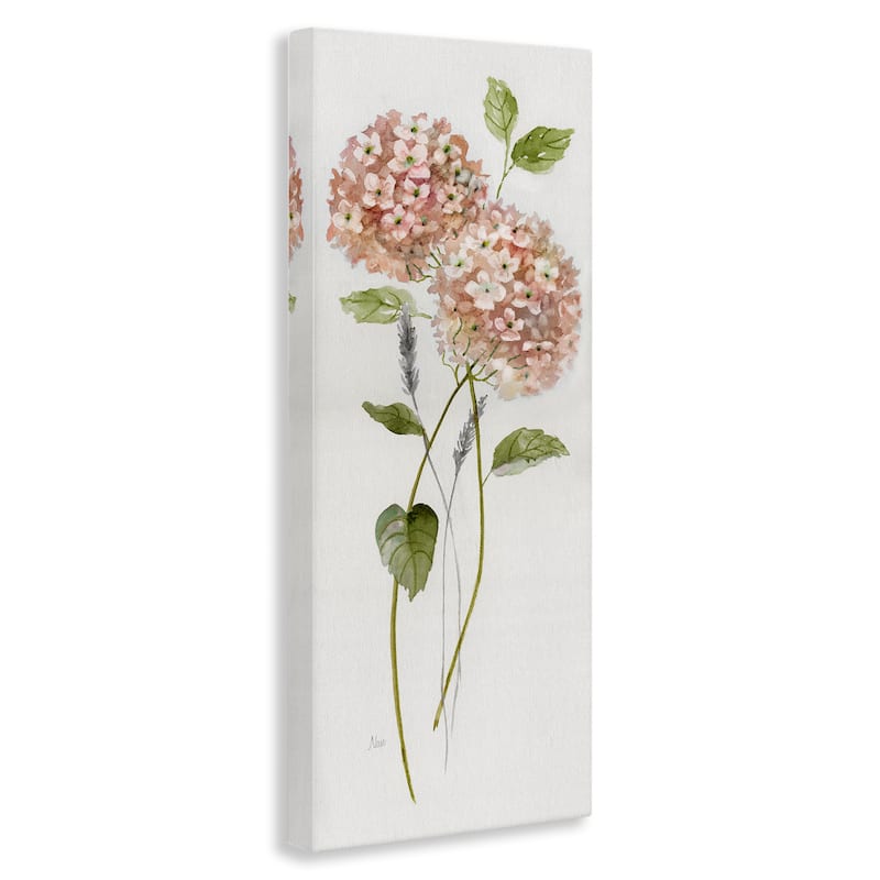 Stupell Two Pink Hydrangeas Canvas Wall Art Design By Nan