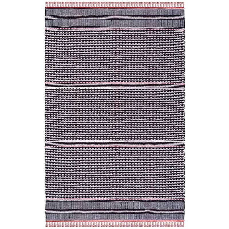 SAFAVIEH, Handmade Flatweave Montauk Susse Casual Cotton Rug - 5' x 8' - Red/Multi
