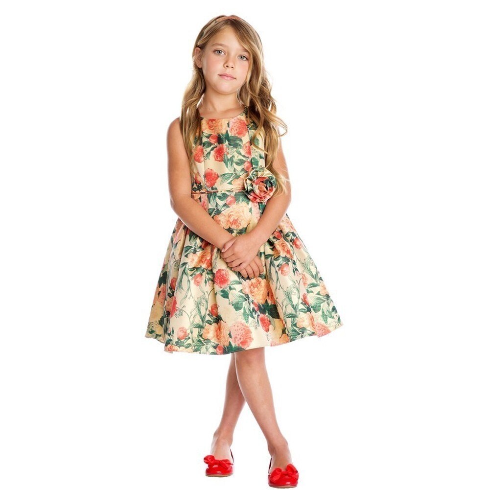 big girls gold dress