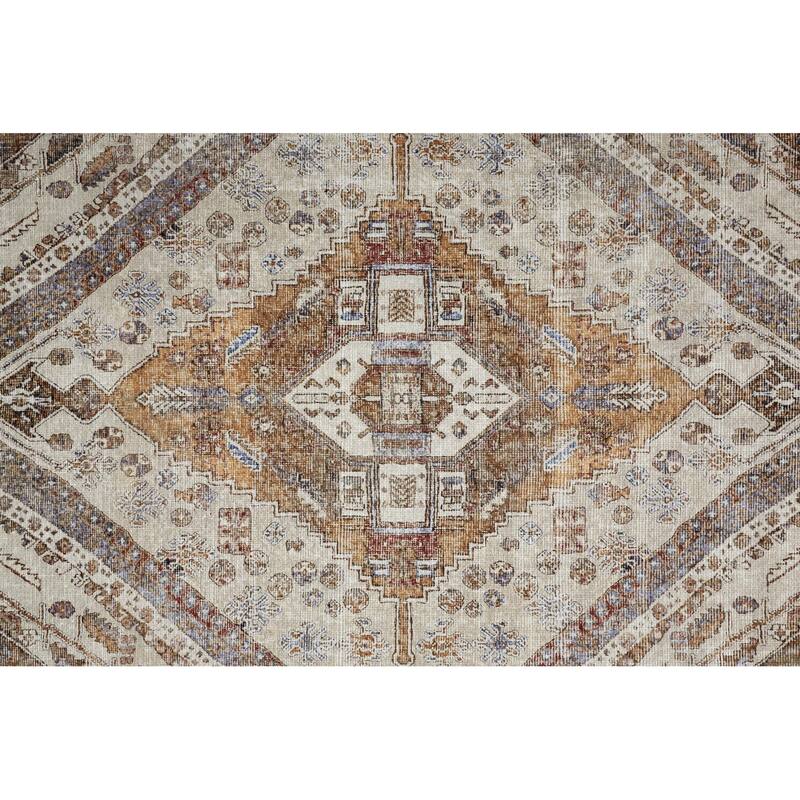 Sijax Distressed Woven Durable Area Rug By HomeRoots