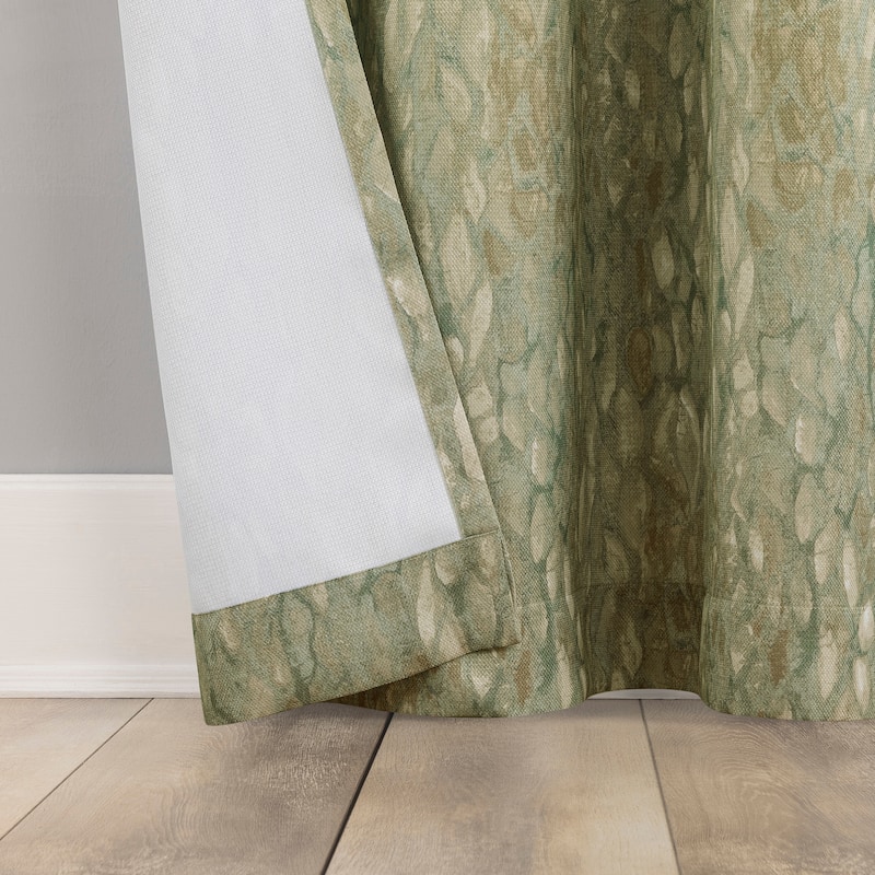 No. 918 Harlowe Abstract Geometric Semi-Sheer Grommet 1-Piece Curtain Panel, Single Panel