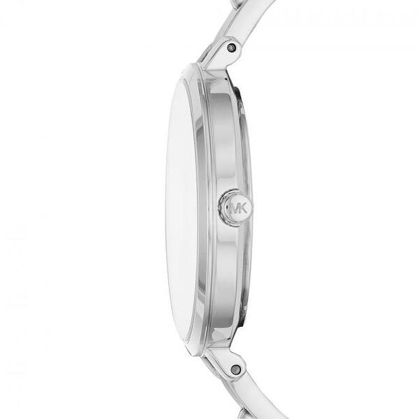 Shop Michael Kors Women S Jaryn Silver Diamond Ladies Watch Overstock 31619734