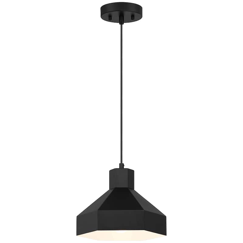 Access Lighting Poly 1 Light Pendant - Matte Black