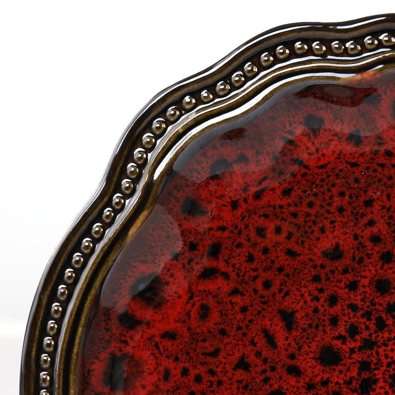 6 Piece Stoneware Dinner Plate Set - 10.3 Inch
