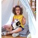 preview thumbnail 5 of 4, DolliBu Standing Black Bear Unicorn Plush Stuffed Animal with Outfit - 14 inches