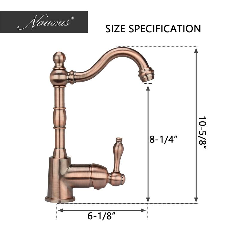 One-Handle Widespread Kitchen Bar Faucet