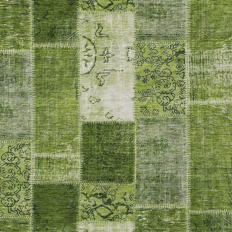 HomeRoots Patchwork Traditional Rectangle Outdoor Rug