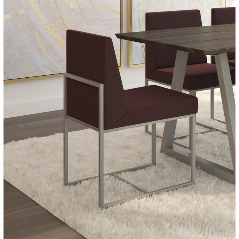 Amisco Derry Upholstered Dining Chair with Metal Legs