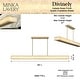 preview thumbnail 7 of 9, Minka Lavery 3889-L Divinely 60" Wide LED Crystal Linear Chandelier