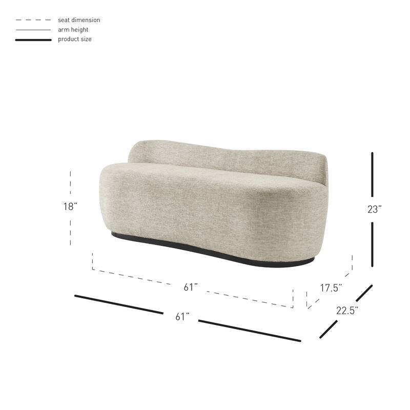 NPD Furniture Mandy Fabric Bench