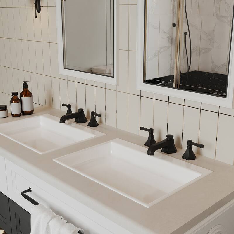Bathroom Faucet with Pop-Up Drain Lever