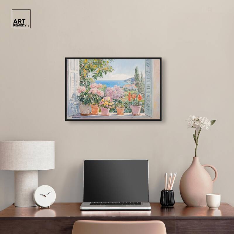 Mediterranean Blooms Canvas by Art Remedy