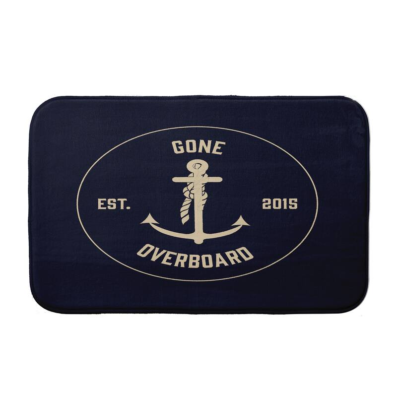 Gone Overboard Bath Mat - 21 x 34 - Navy