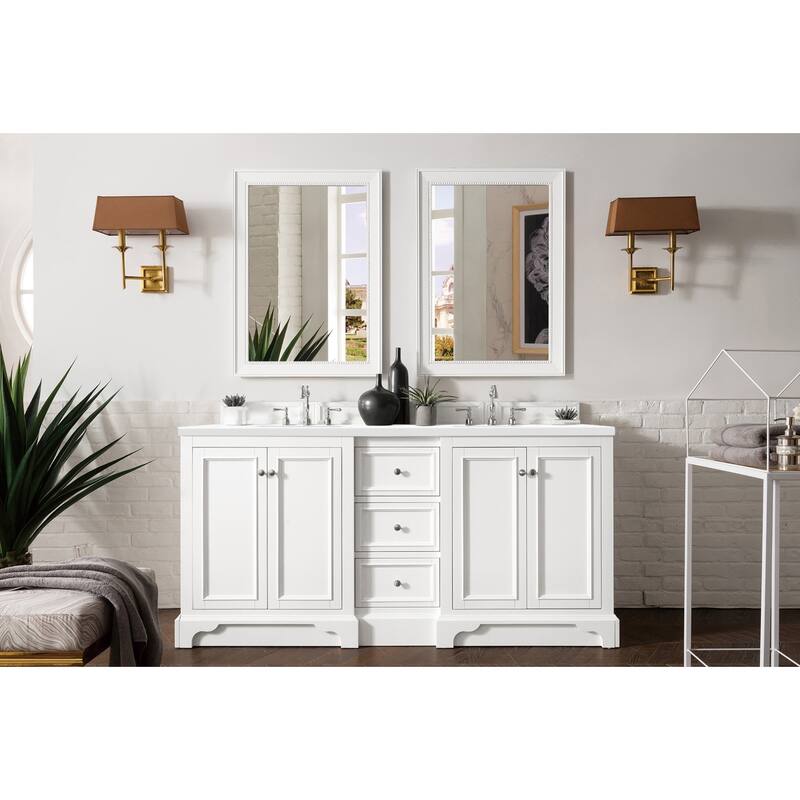 James Martin Vanities 825-V72-3WZ De Soto 72" Free Standing Double