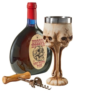 Design Toscano  Gothic Scare Skull Goblet