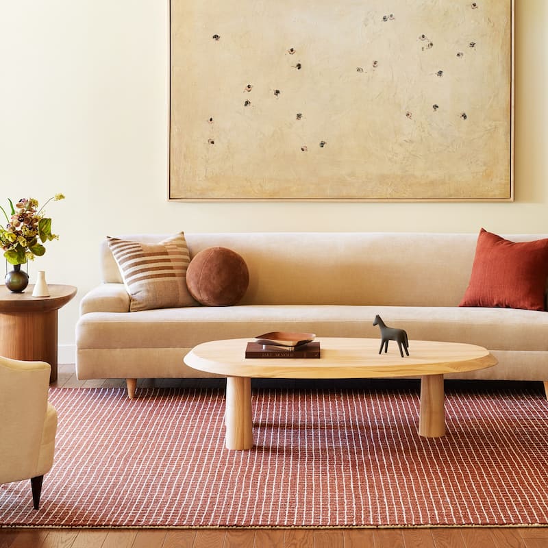 Nuloom Melrose Checked Wool Area Rug - 8'6" x 11'6" - Chestnut