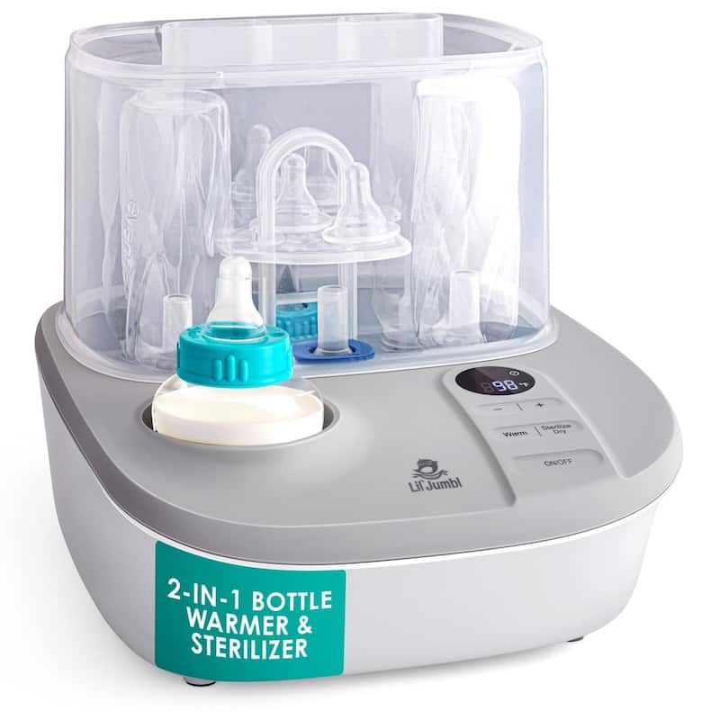 Lil' Jumbl 2-in-1 Baby Bottle Warmer & Sterilizer Dryer for Milk & Steam