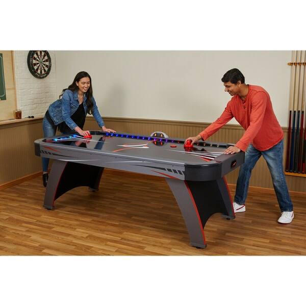 Shop Fat Cat Volt Led Illuminated Air Powered Air Hockey Table Model 64 3014 Black Overstock 27973794
