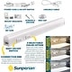 preview thumbnail 3 of 5, Sunperian LED Under Cabinet Light Kit 12" Plug In 10W Linkable 3 Color Option 3000K/4000K/5000K Damp Rated 2 Pack