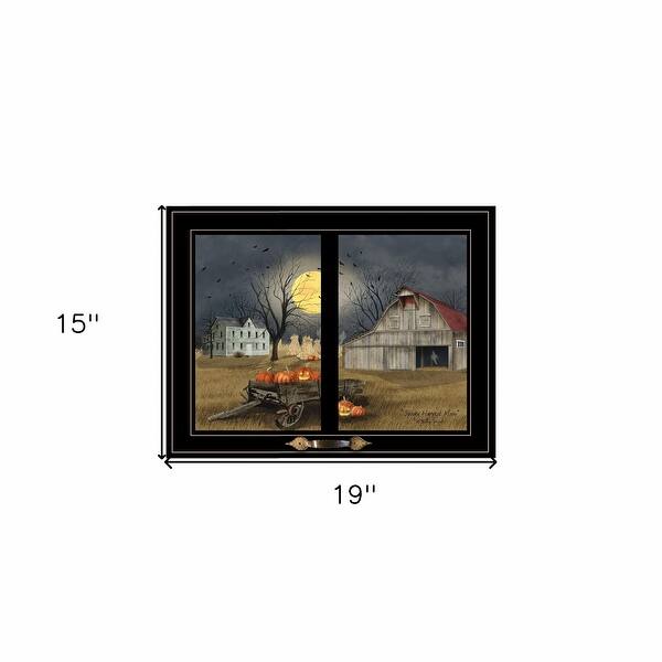 Spooky Harvest Moon 7 Black Framed Print Wall Art - Bed Bath & Beyond ...