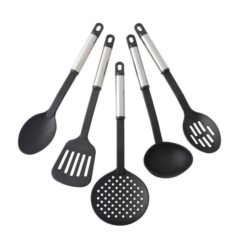 Farberware Stainless Steel Kitchen Tool Set (5-Piece) - Black
