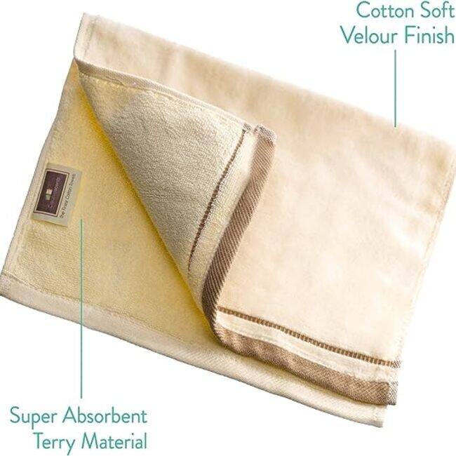 Creative Scents Cotton Fingertip Towels 4 pc. Set 11x8 Inch - white