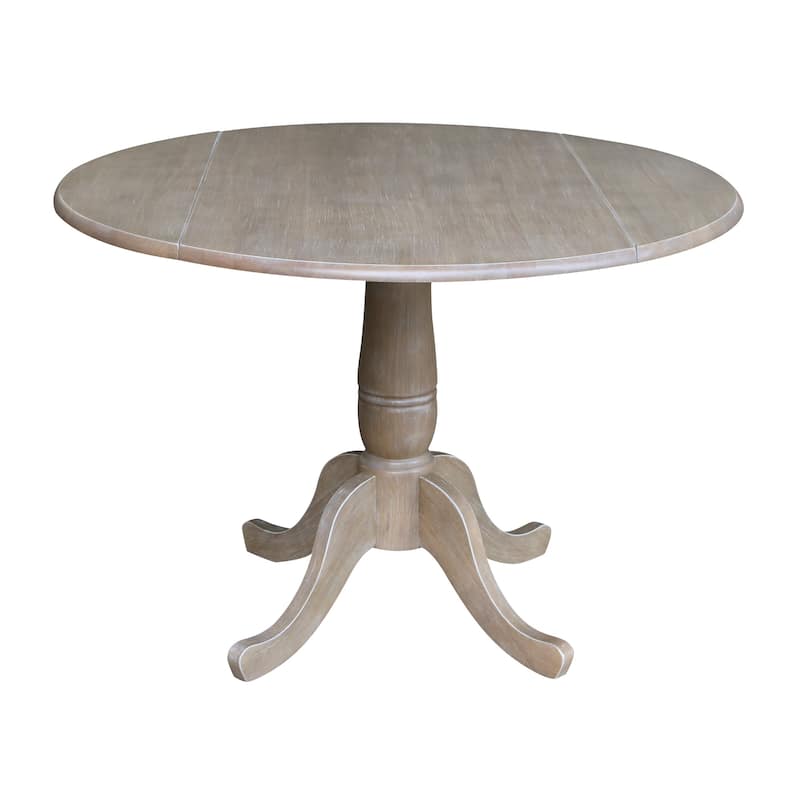 42 in. Round Dual Drop Leaf Dining Table
