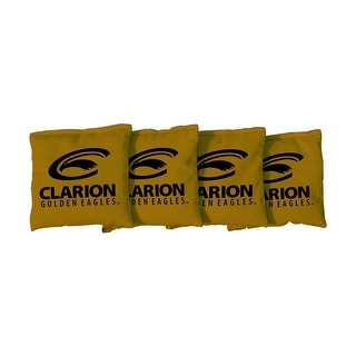 Clarion Golden Eagles Gold Cornhole Bags