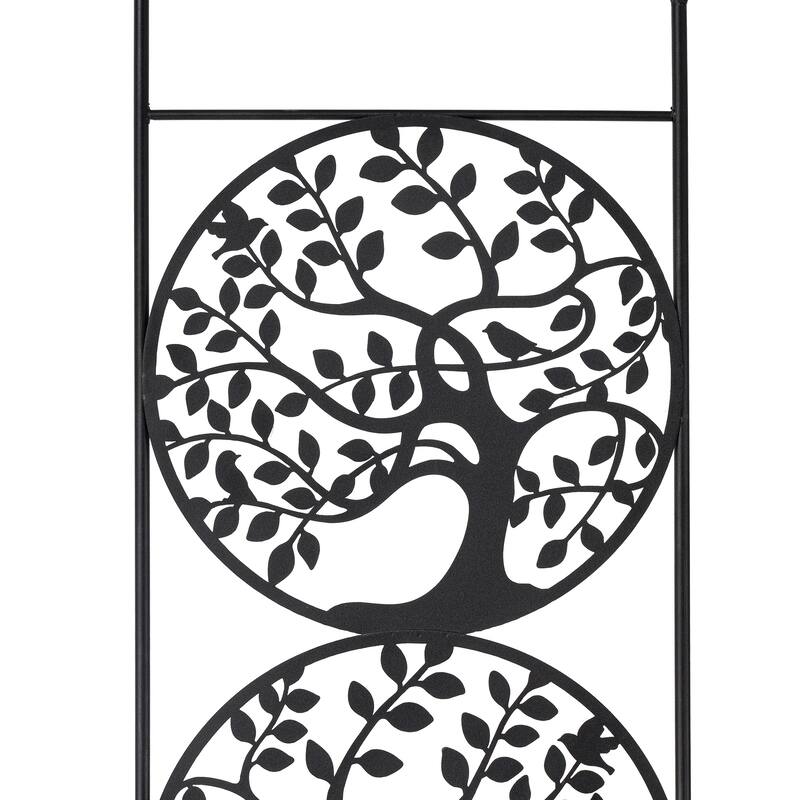 Glitzhome 48"H Metal Tree of Life Garden Trellis Garden Stake