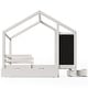 preview thumbnail 19 of 18, Twin Size House Bed with Blackboard and Drawers,Two assembly options and Multiple Storage Functions