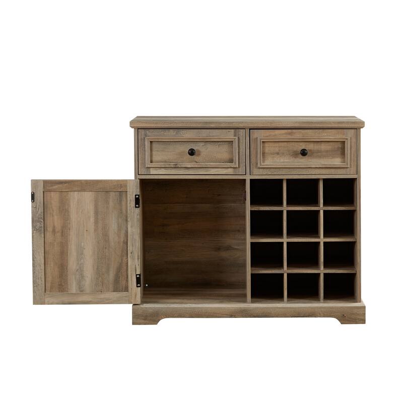 Buffet Sideboard with 2 Drawers and Removable Shelves