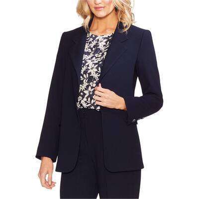 Vince Camuto Womens Parisian Crepe Blazer Jacket
