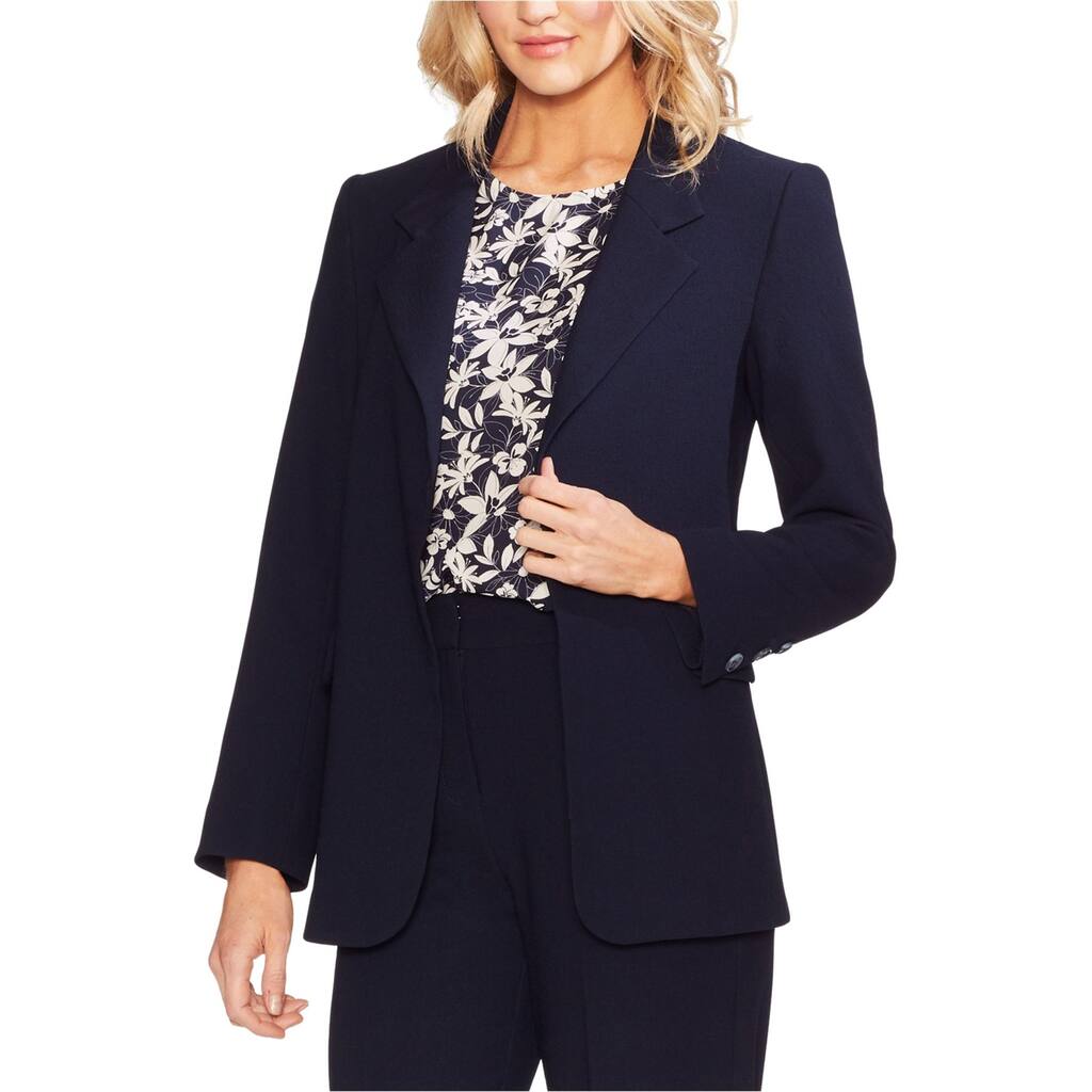 Vince Camuto Womens Parisian Crepe Blazer Jacket