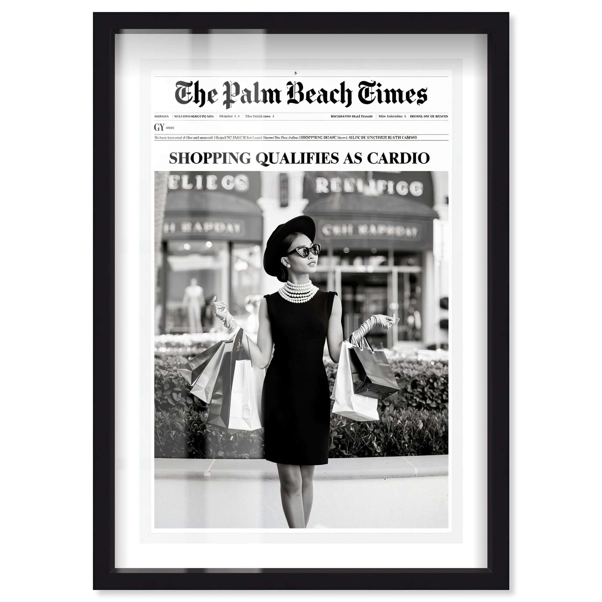 Shopping Cardio Glam Wall Decor Shadowbox Print by Notoriart