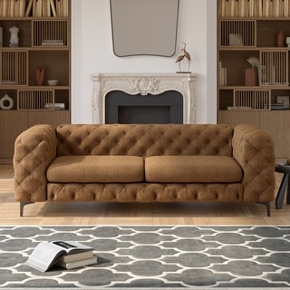 Corvus Aosta Chesterfield Tufted Velvet Sofa - Bed Bath & Beyond - 40888099