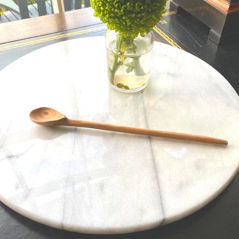 Hand-carved Olive Wood Long Handled Appetizer Spoons, Set of 3 (Kenya)