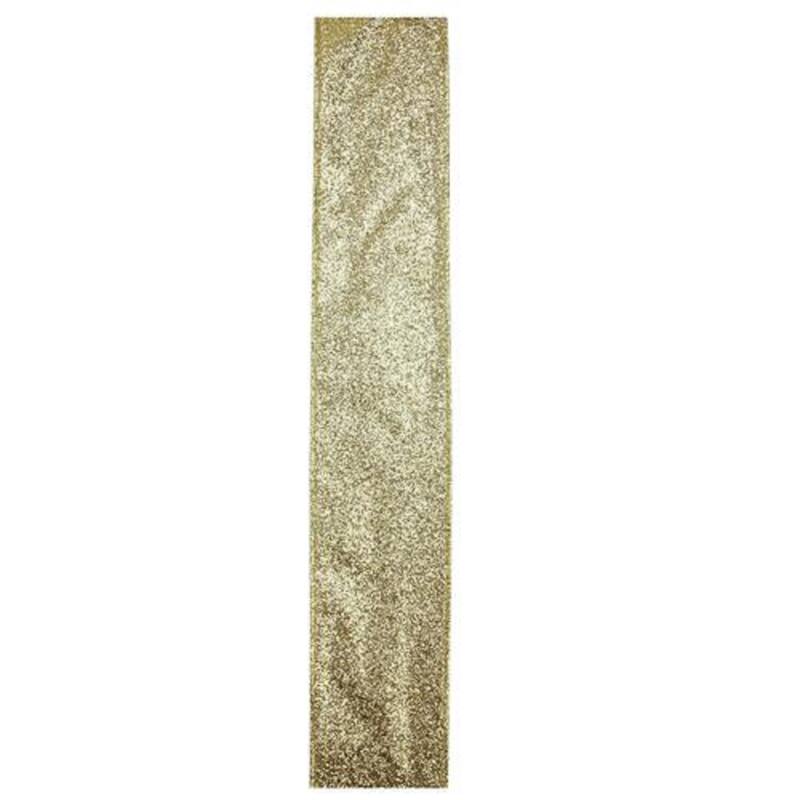 Shimmering Metallic Gold Ribbed Wired Craft Ribbon 2.5" x 10 Yards