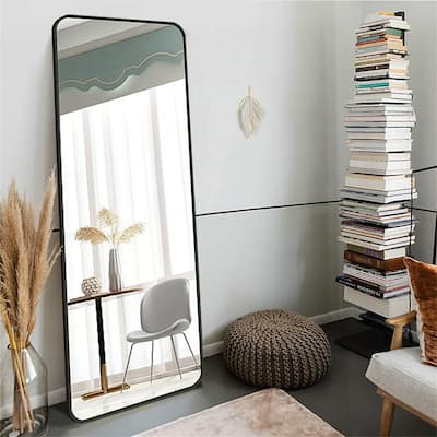 65"x22" Full Length Mirror Floor Body Mirror Standing Mounted Hanging Mirror Wall Large Mirror For Living Room Bedroom Cloakroom